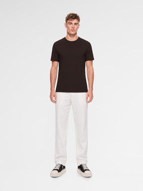 MAISON 9 PARIS Brown Mercerized Cotton T-Shirt