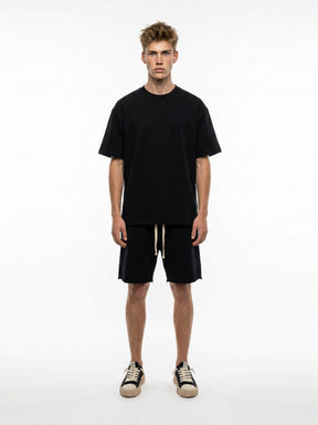 CREW Milano French Terry Set T-Shirt/Pants Black
