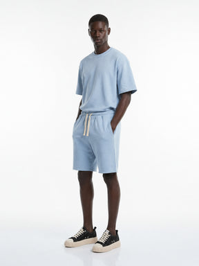CREW Milano French Terry Set T-Shirt/Pants Blue
