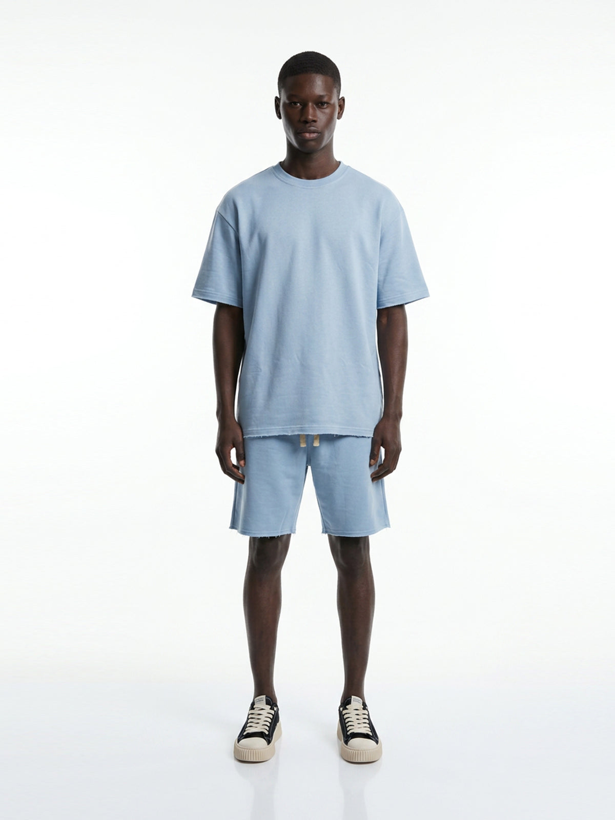 CREW Milano French Terry Set T-Shirt/Pants Blue