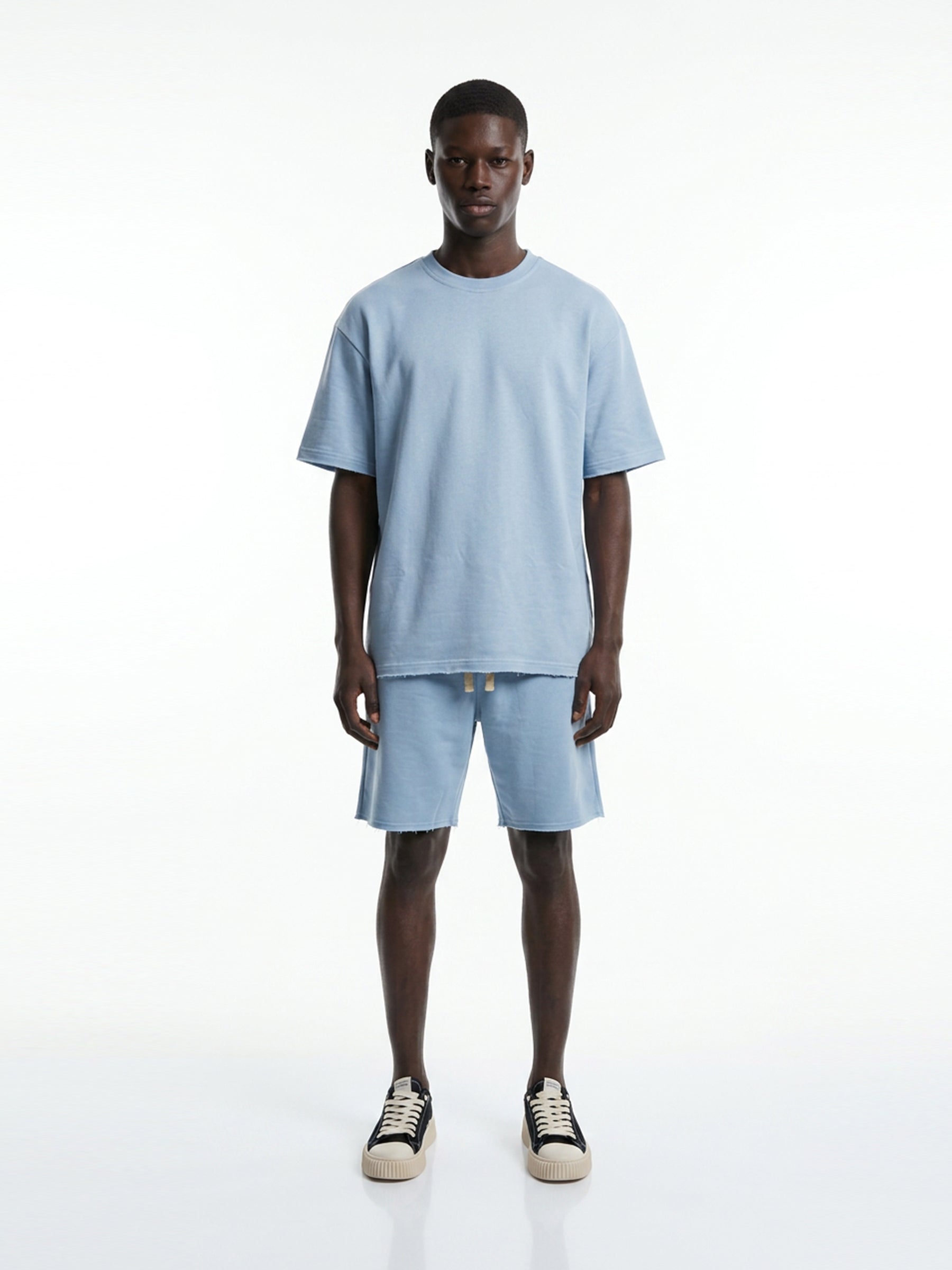 CREW Milano French Terry Set T-Shirt/Pants Blue