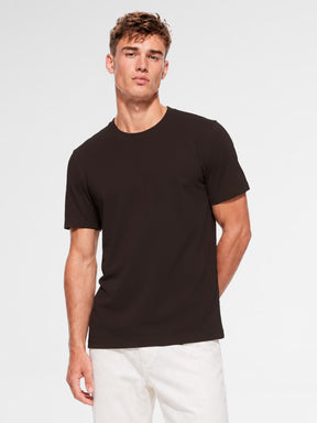 MAISON 9 PARIS Brown Mercerized Cotton T-Shirt