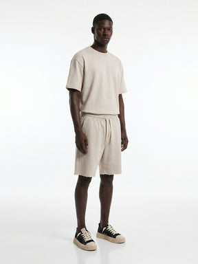 CREW Milano French Terry Set T-Shirt/Pants Beige