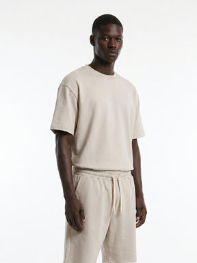 CREW Milano French Terry Set T-Shirt/Pants Beige