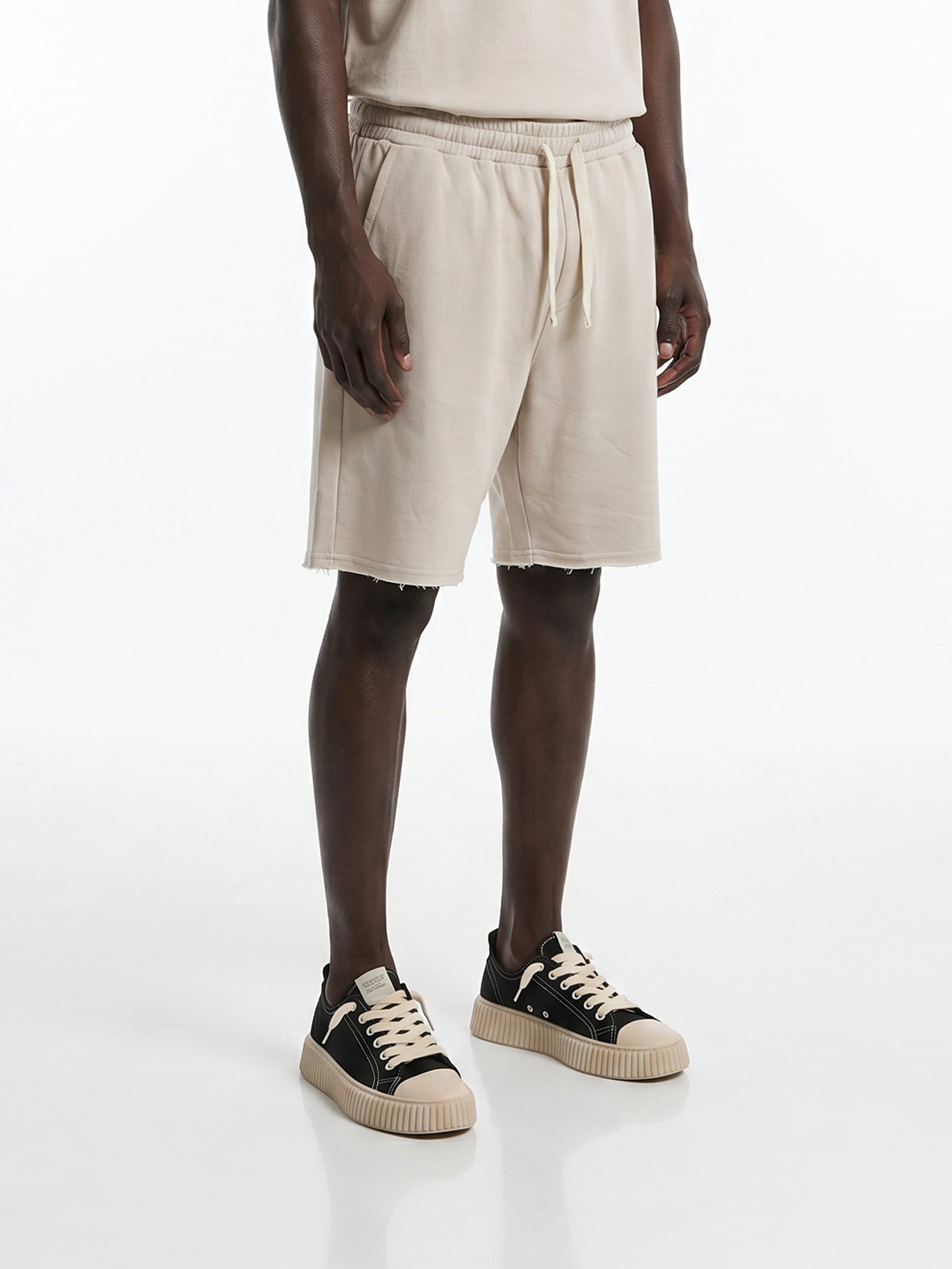 CREW Milano French Terry Set T-Shirt/Pants Beige