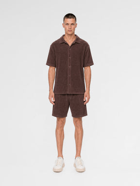 MAISON 9 PARIS Brown Towel Shirt / Shorts