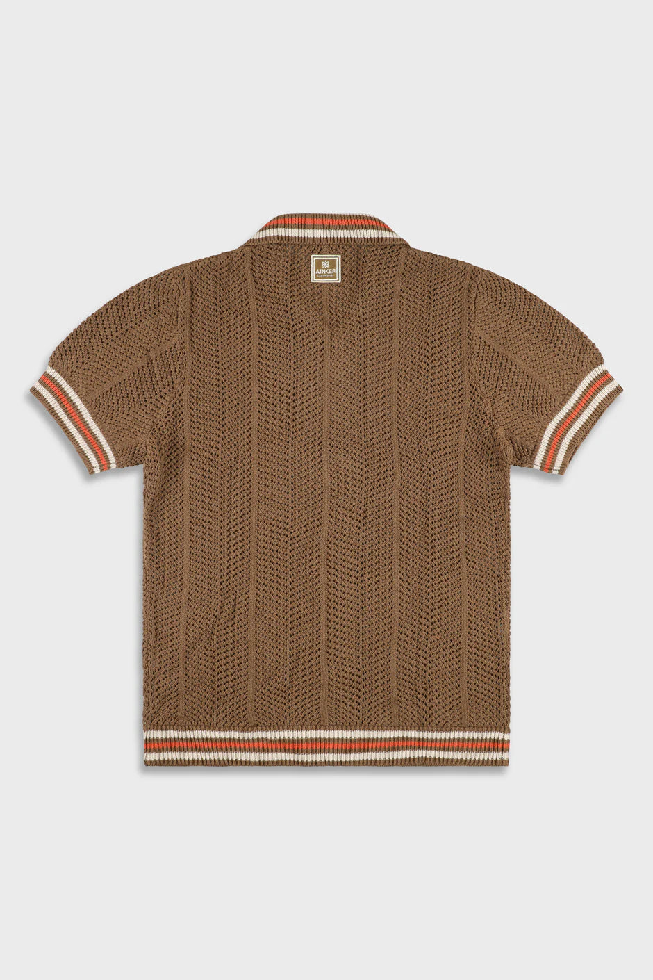 Ainker 802 Brown Knit Button Shirt