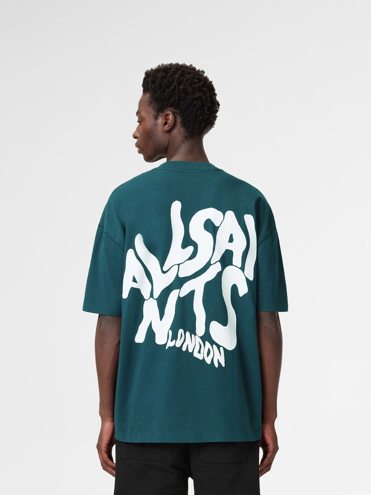 Allsaints Orlando Logo Print Oversized T-Shirt