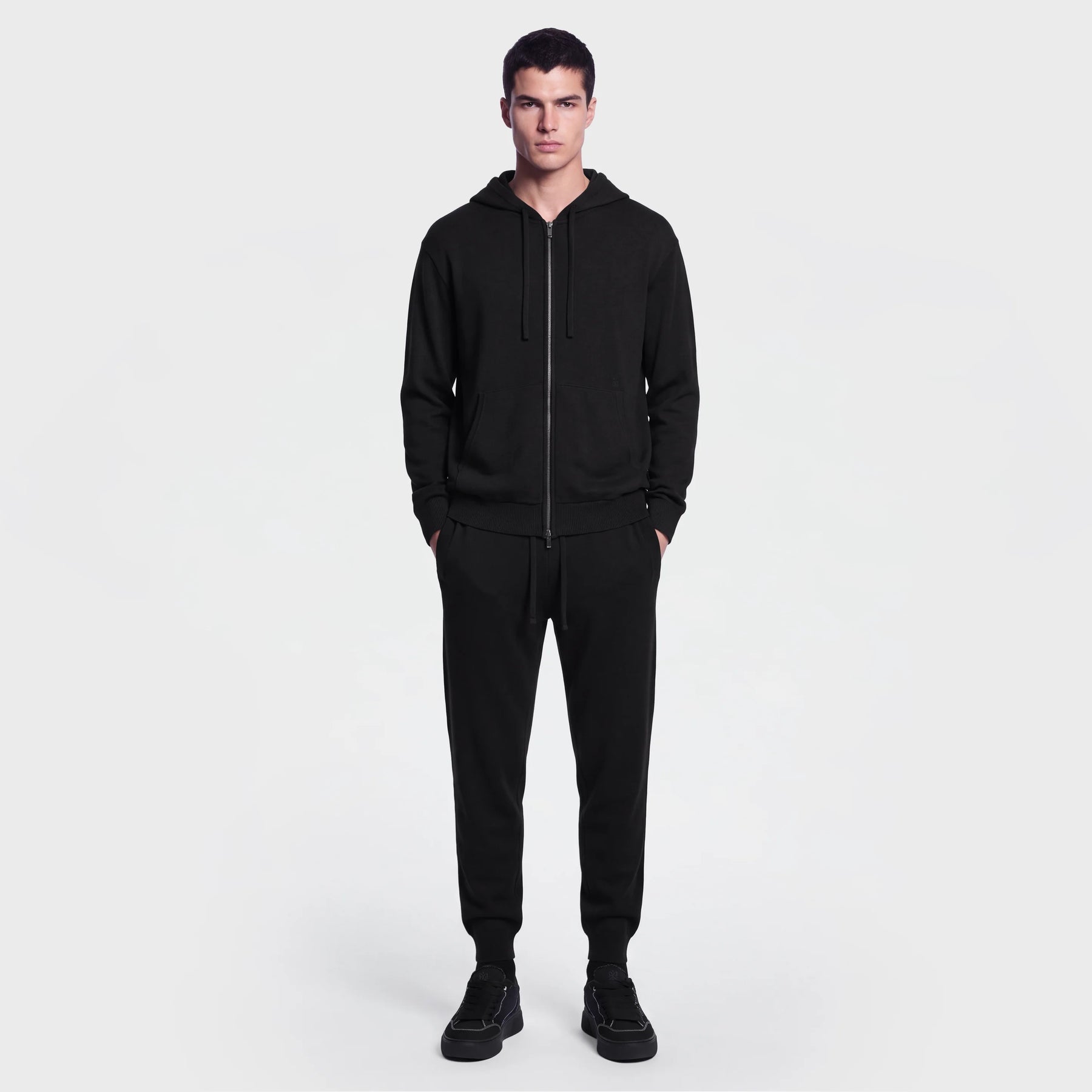 Ainker 1126 Black Cashmire Hoodie