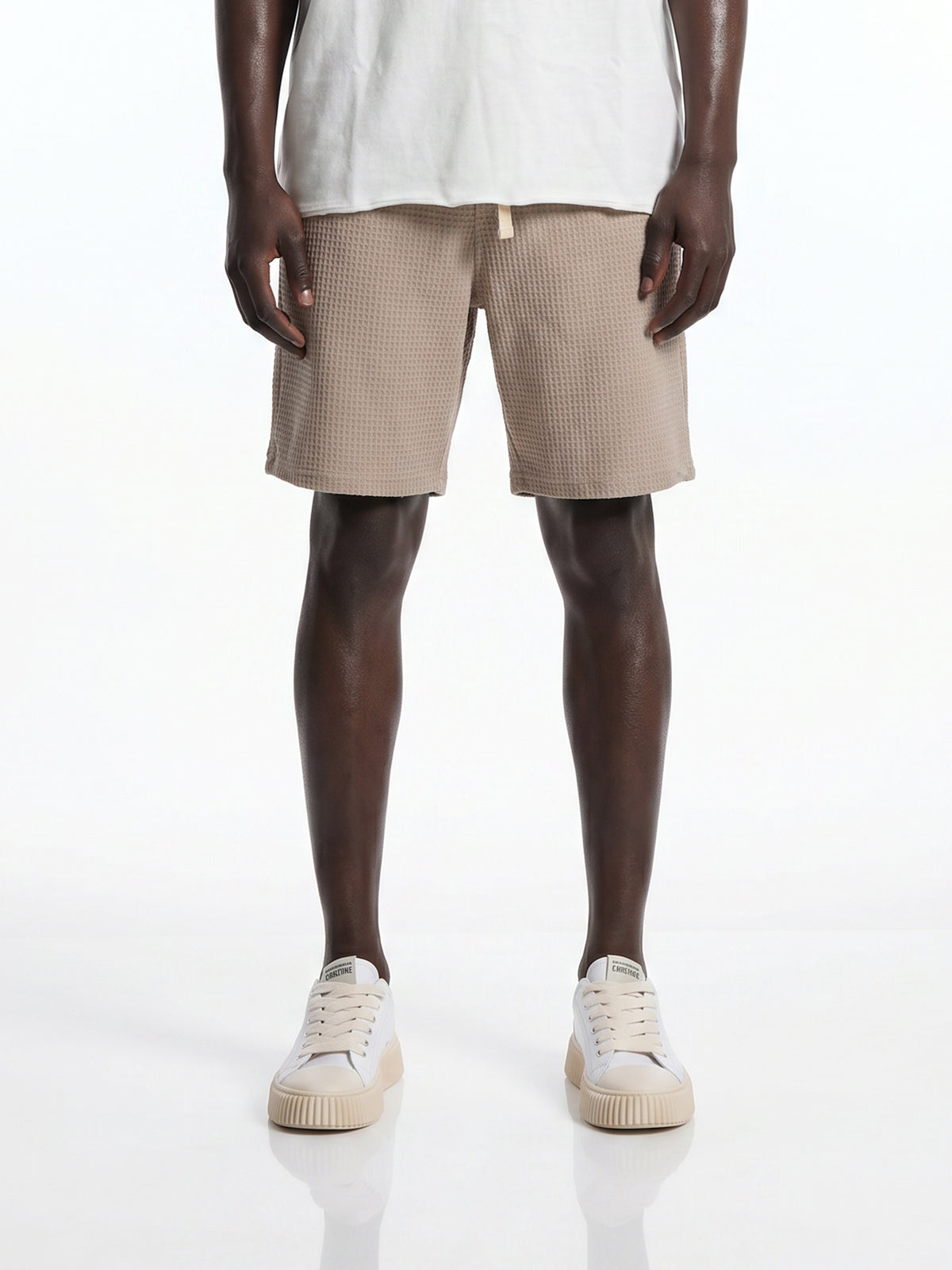 CREW Milano Waffle Shorts Beige