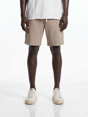 CREW Milano Waffle Shorts Beige