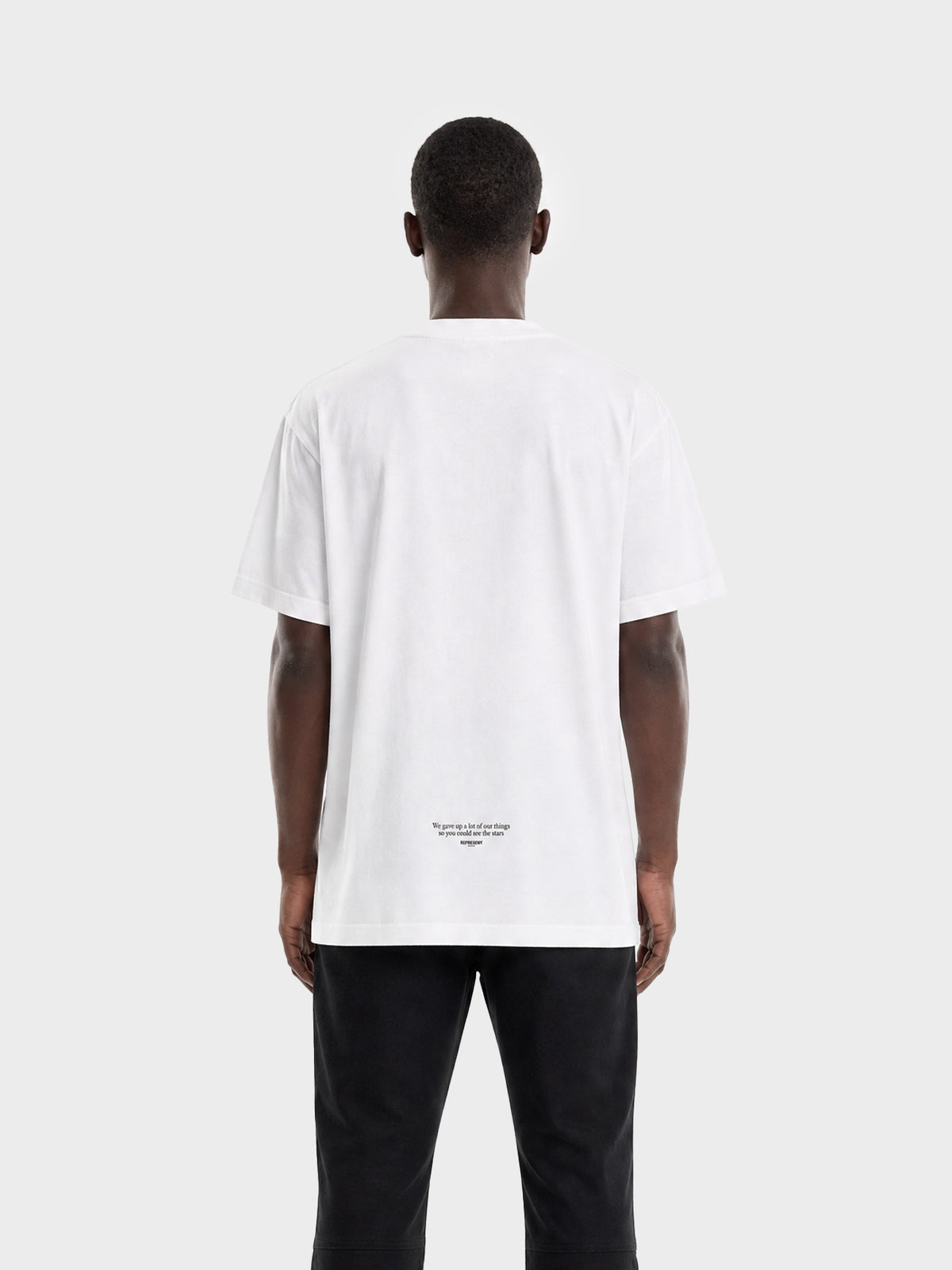 Crew Milano T-Shirt Logo Print CM-47 / WHITE