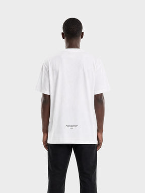 Crew Milano T-Shirt Logo Print CM-47 / WHITE