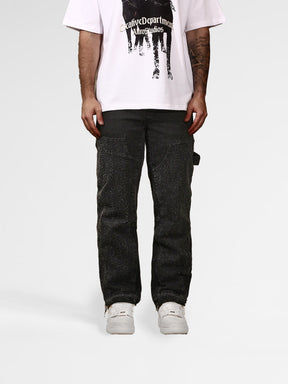 BLACK Wide-Leg Jeans Pants