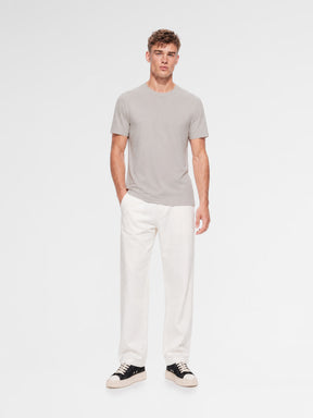 MAISON 9 PARIS Grey Mercerized Cotton T-Shirt