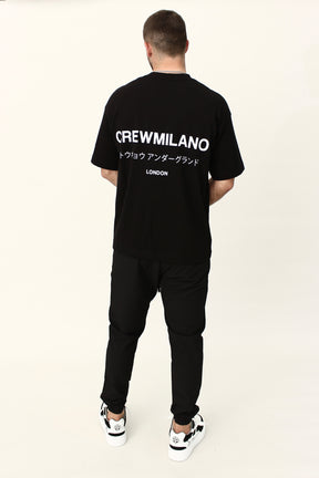 CREW Milano Underground Print Oversized T-Shirt