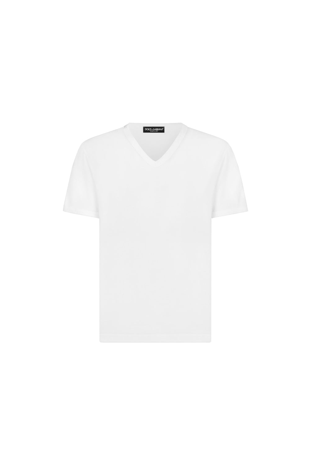 DOLCE & GABBANA T-shirt neck logo tag white