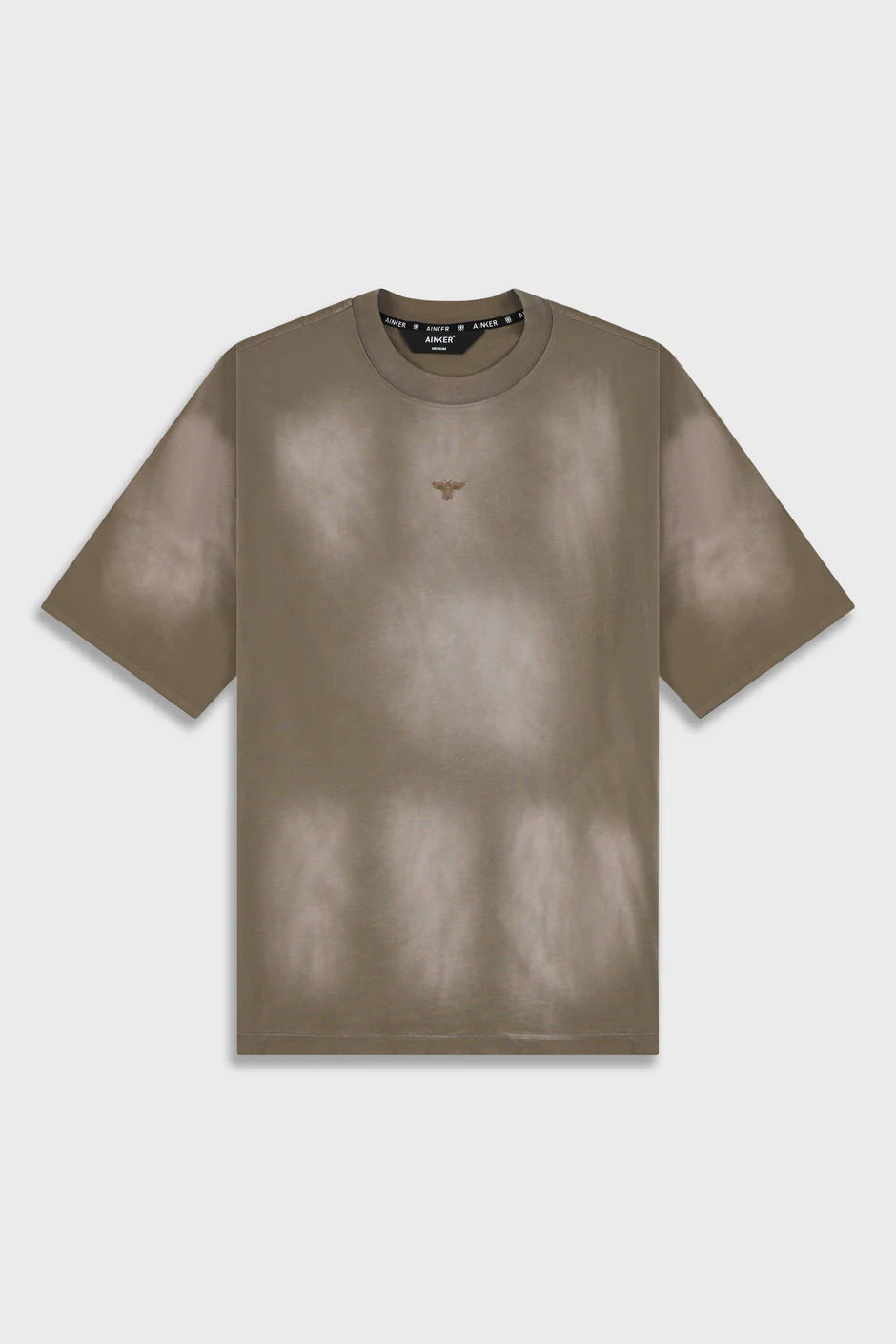 Ainker Cotton Wash 856 Brown T-Shirt