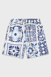 Ainker Cotton Poplin 840 Blue Short