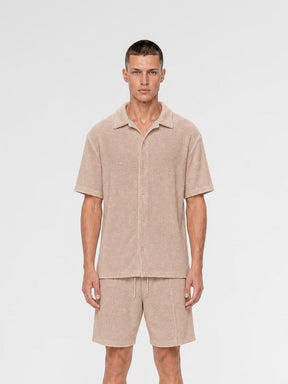 MAISON 9 PARIS Beige Towel Shirt / Shorts
