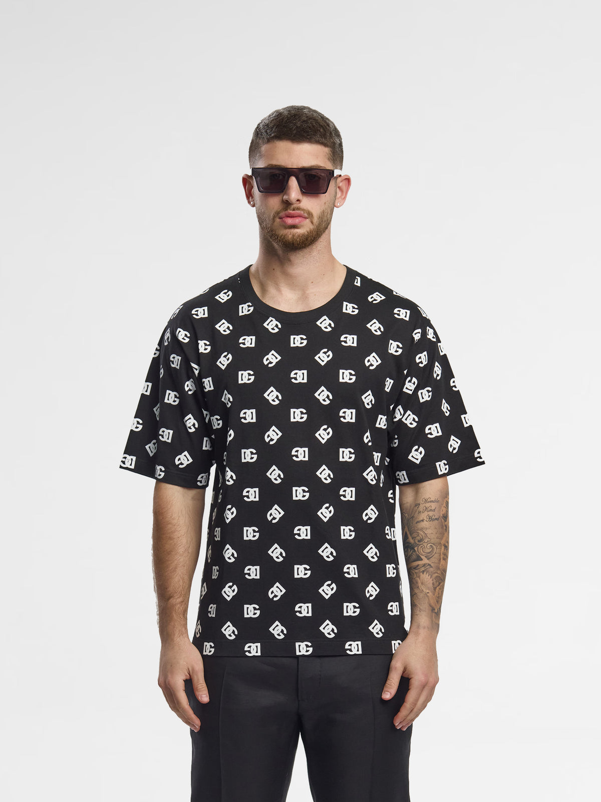 Dolce & Gabbana monogram-print cotton T-shirt