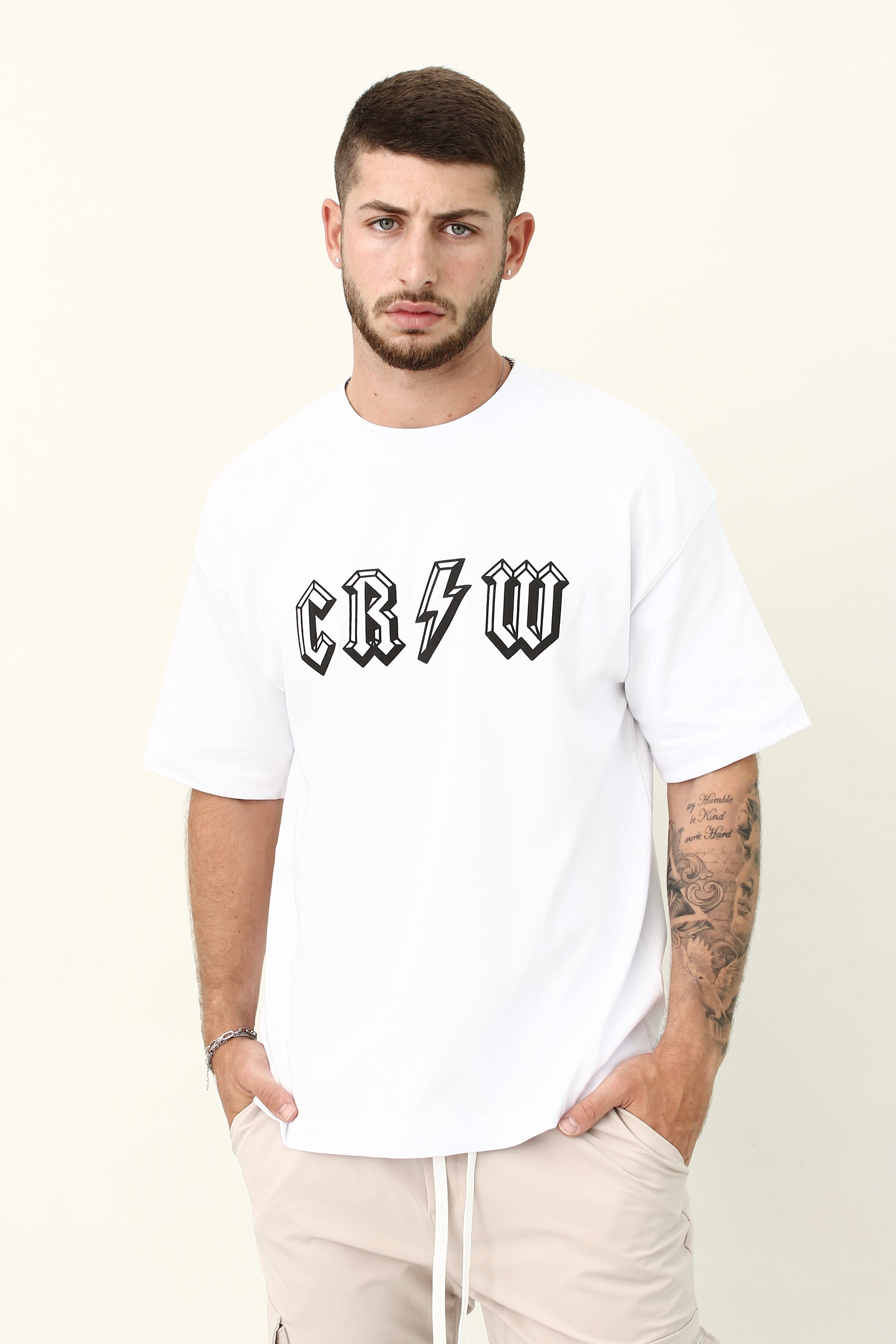 CREW Milano Rock Print Oversized T-Shirt