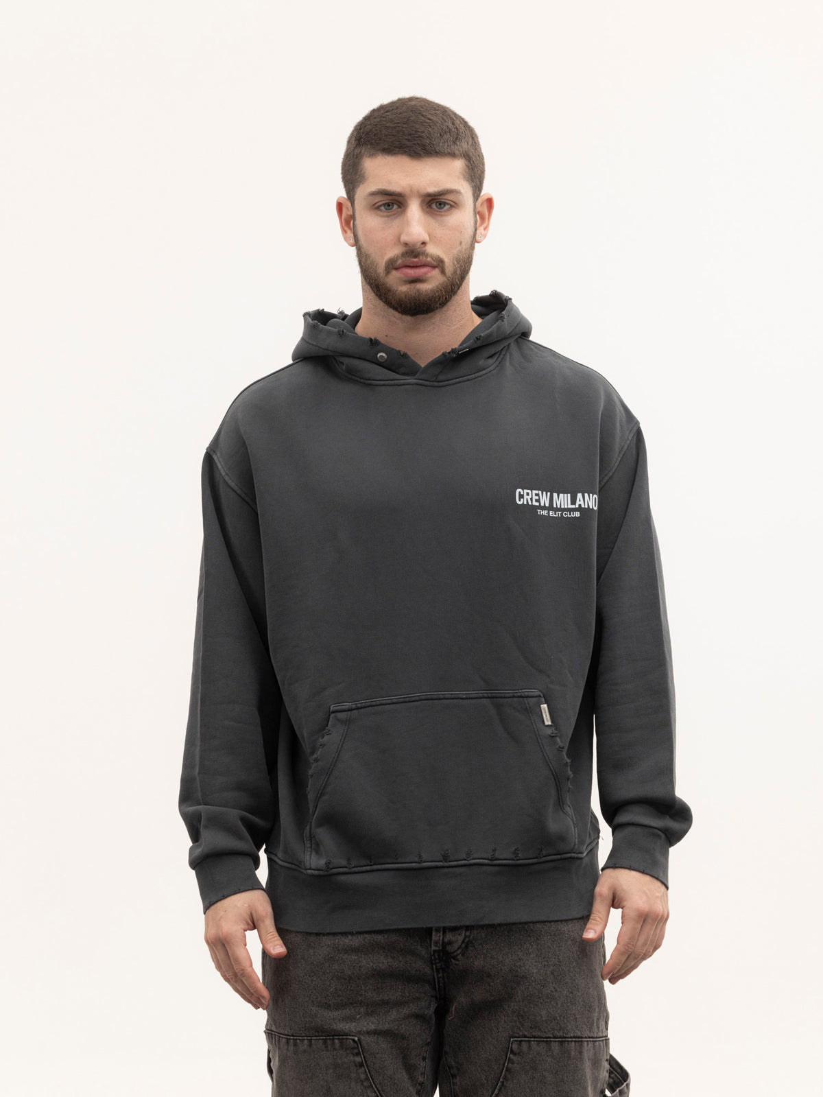 CREW MILANO Relax Logo Hoodie