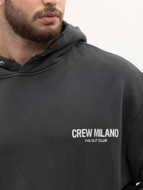 CREW MILANO Relax Logo Hoodie