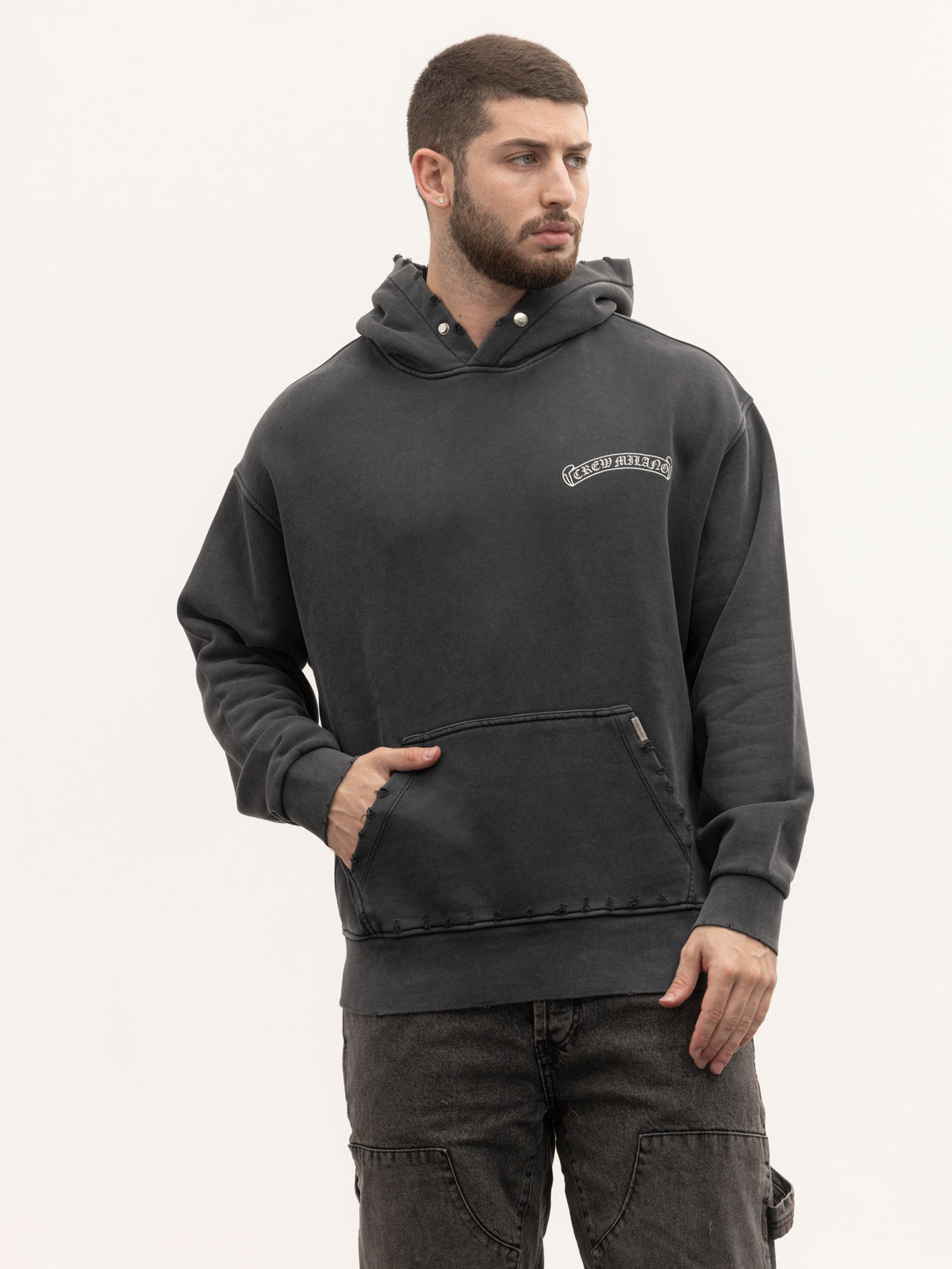 CREW MILANO Relax Logo Hoodie