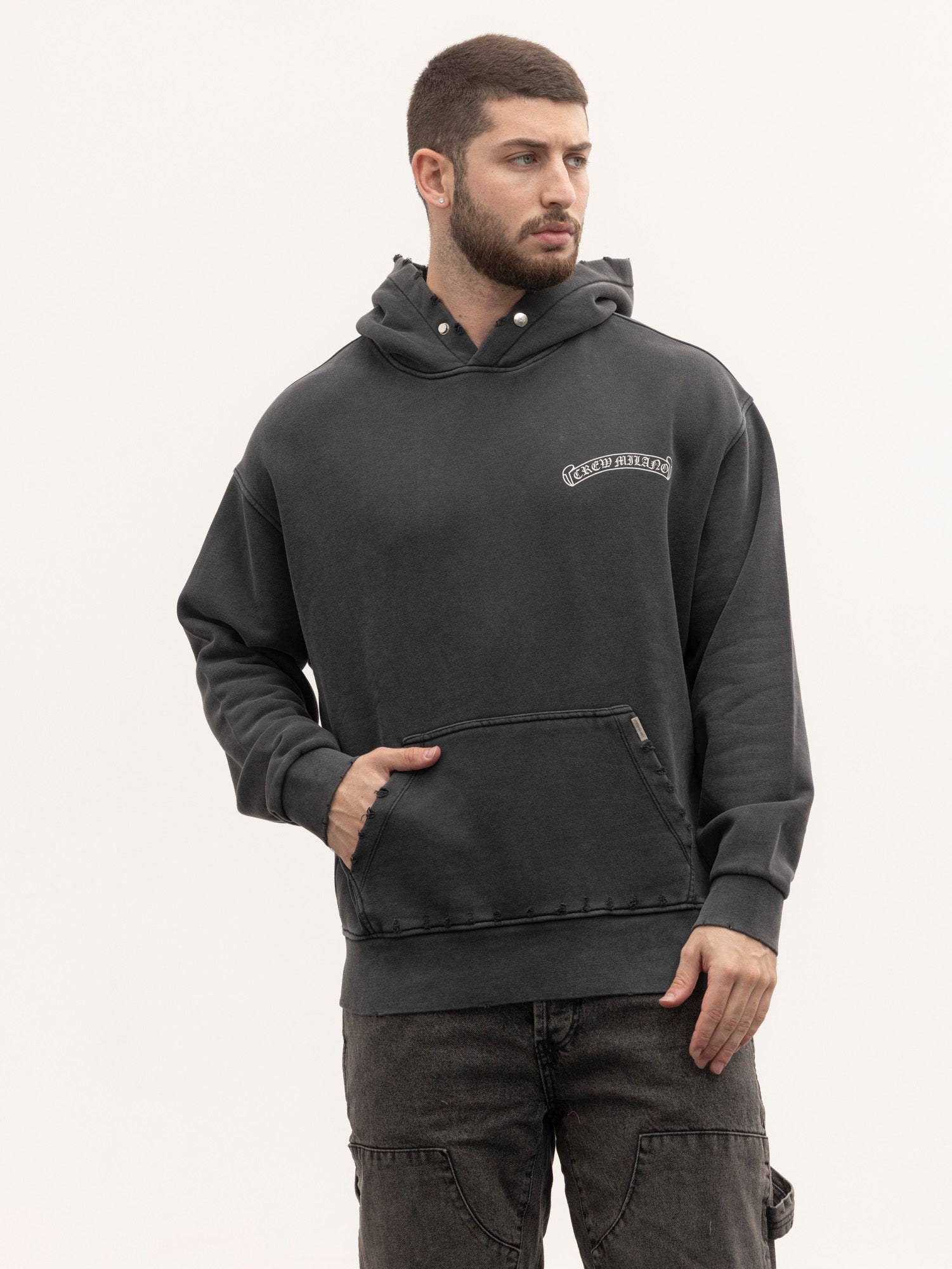 CREW MILANO Relax Logo Hoodie