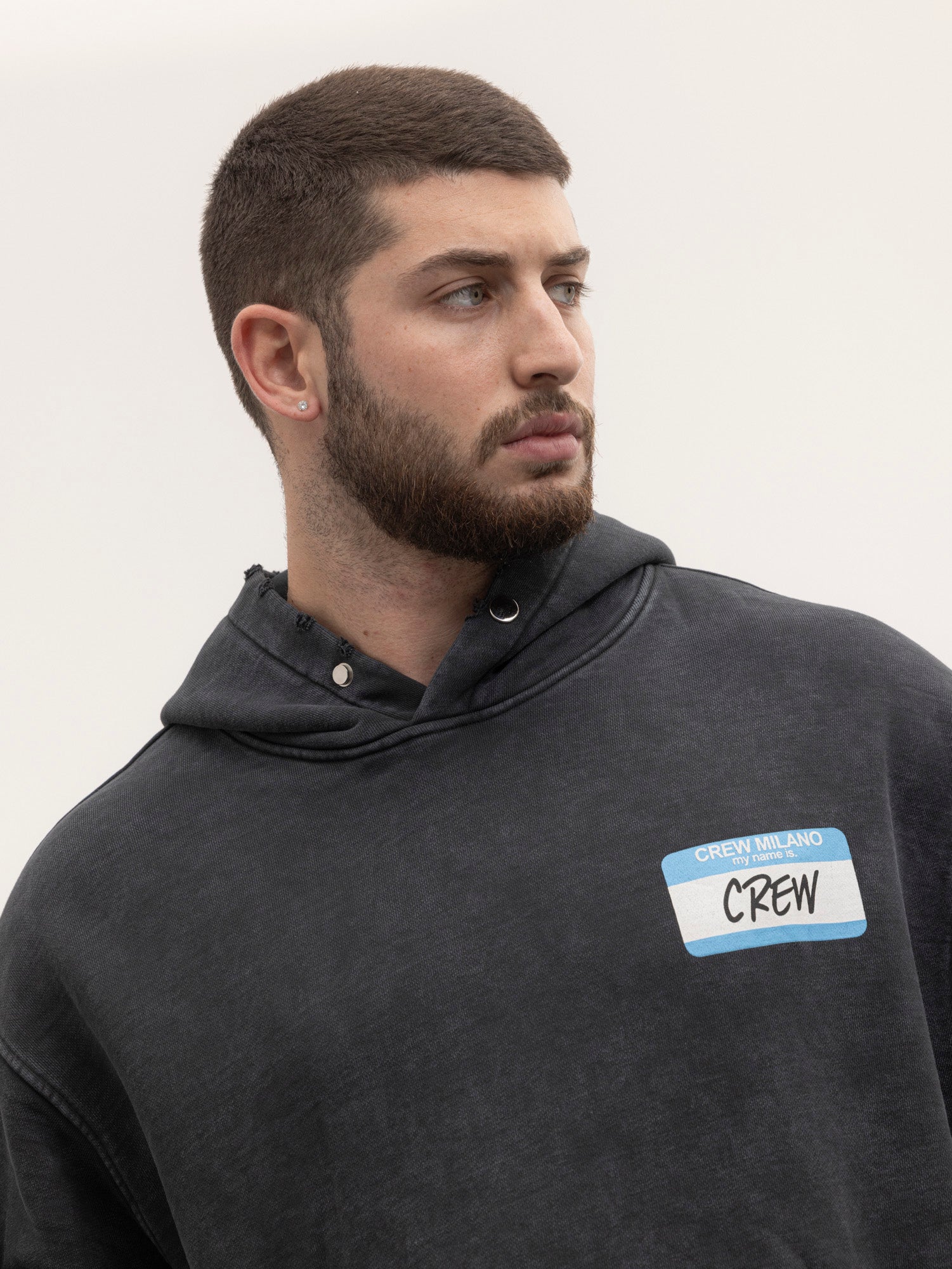 CREW MILANO Relax Logo Hoodie