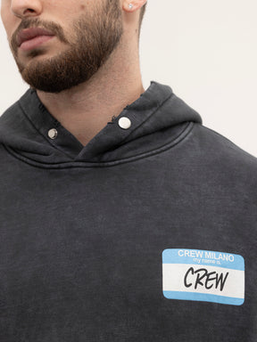 CREW MILANO Relax Logo Hoodie