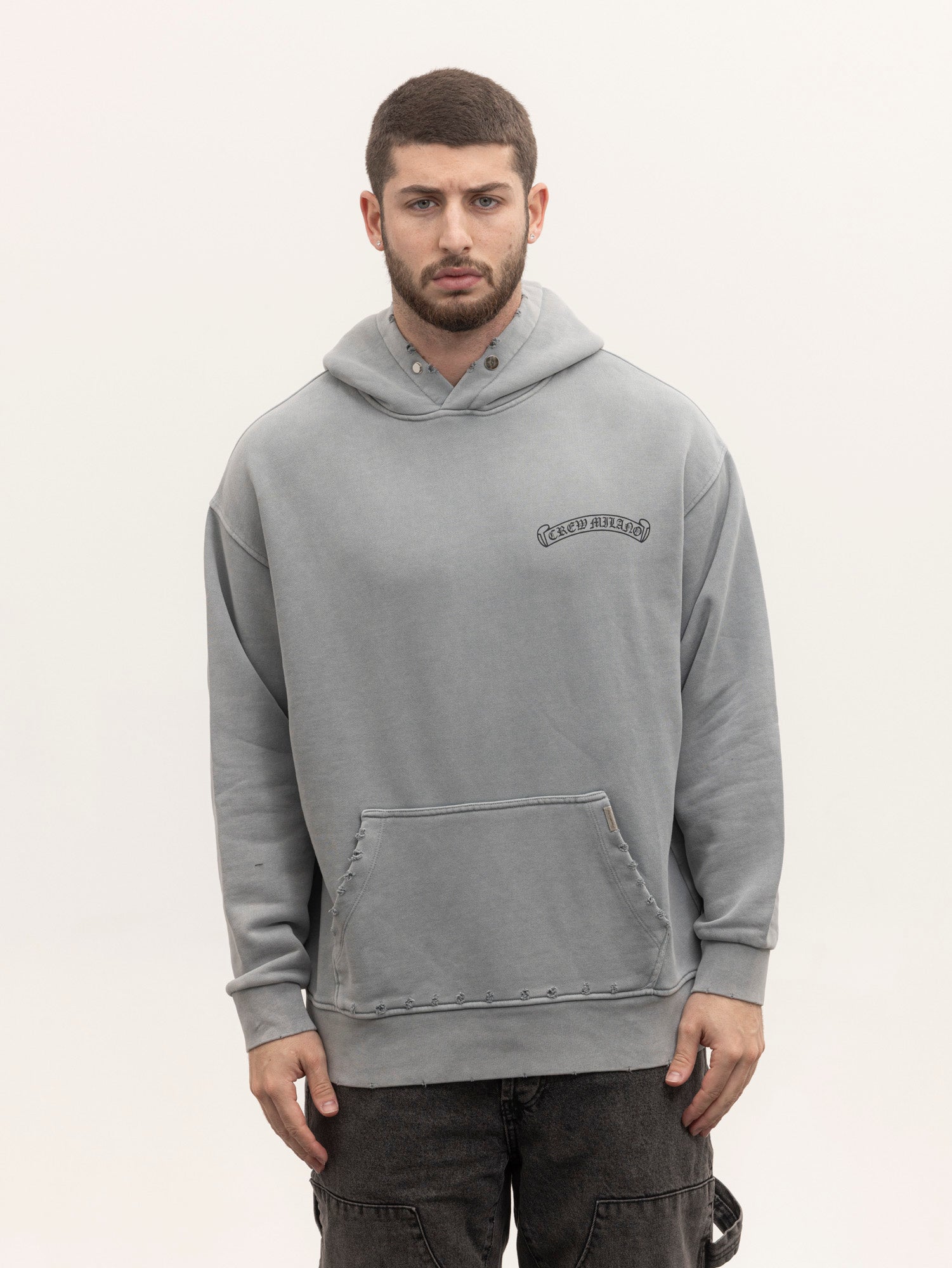 CREW MILANO Relax Logo Hoodie