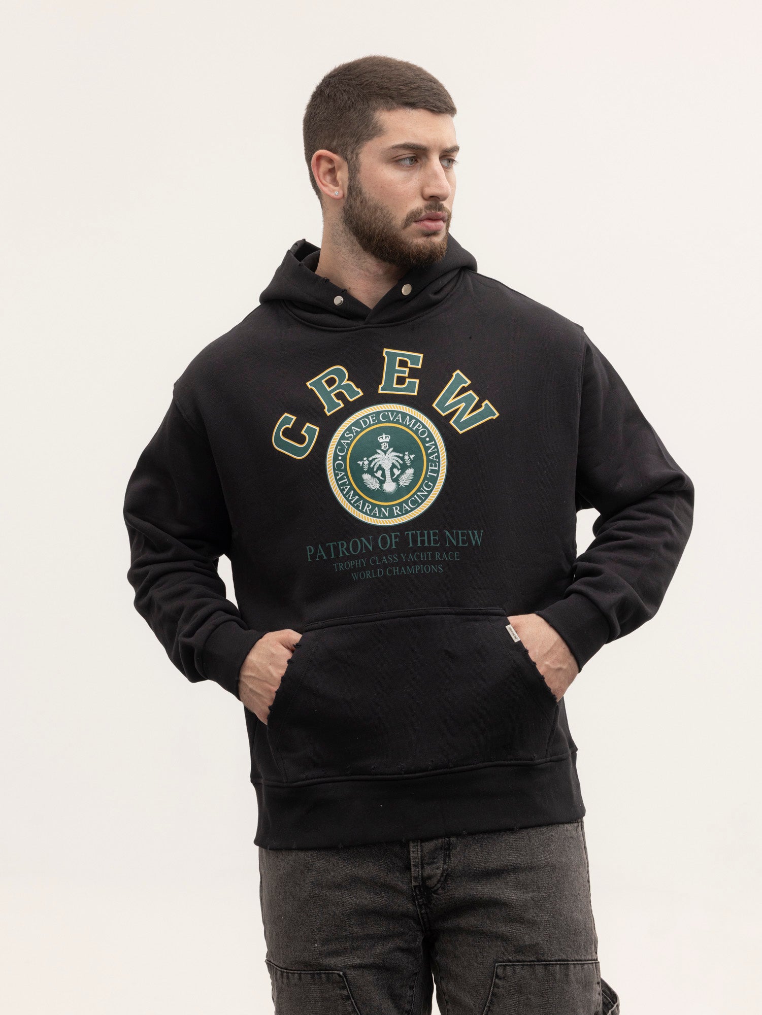 CREW MILANO Relax Logo Hoodie