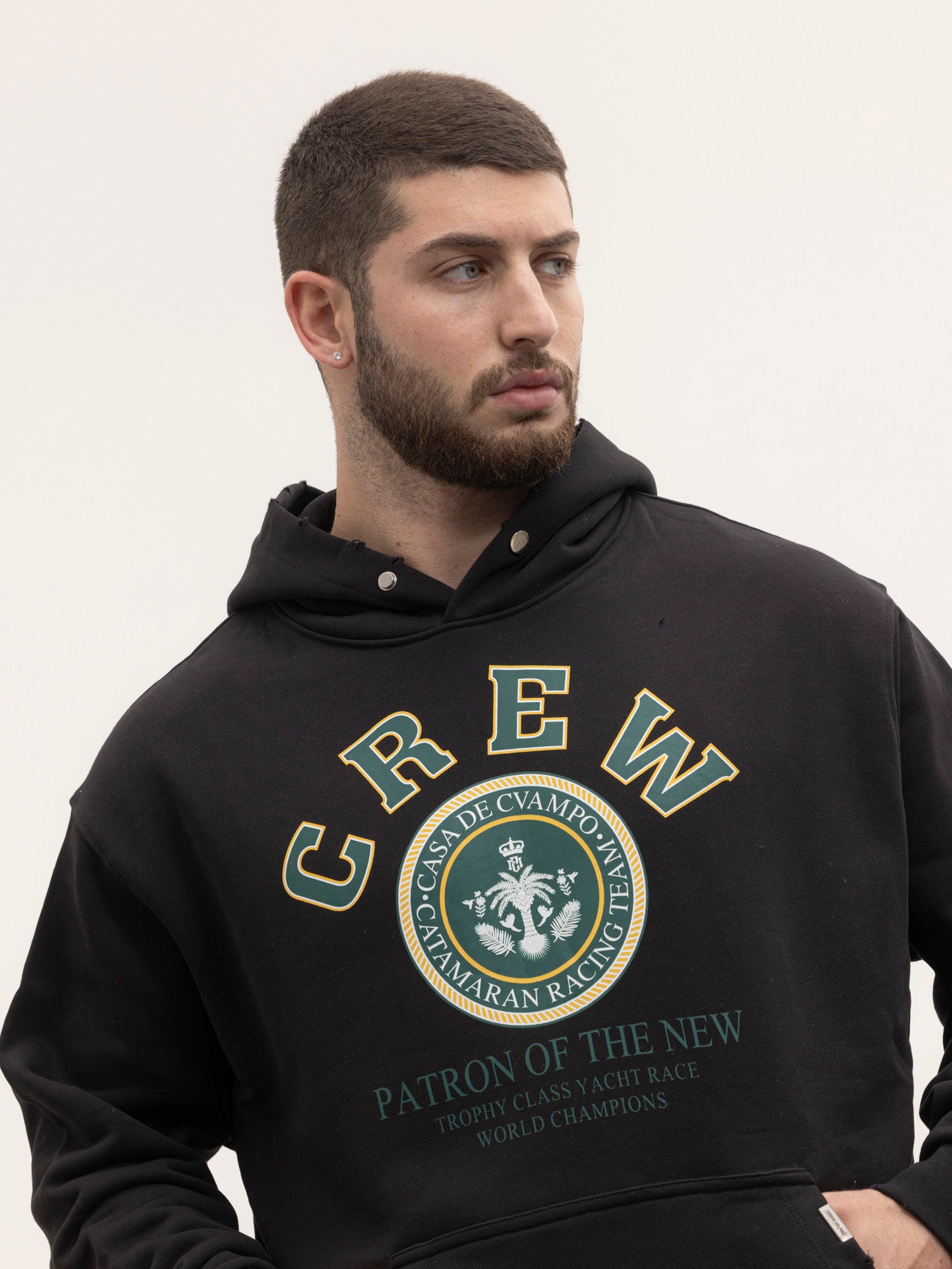 CREW MILANO Relax Logo Hoodie