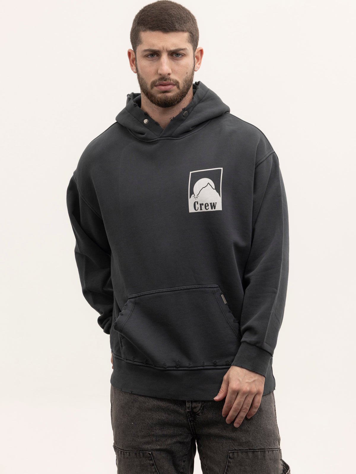 CREW MILANO Relax Logo Hoodie