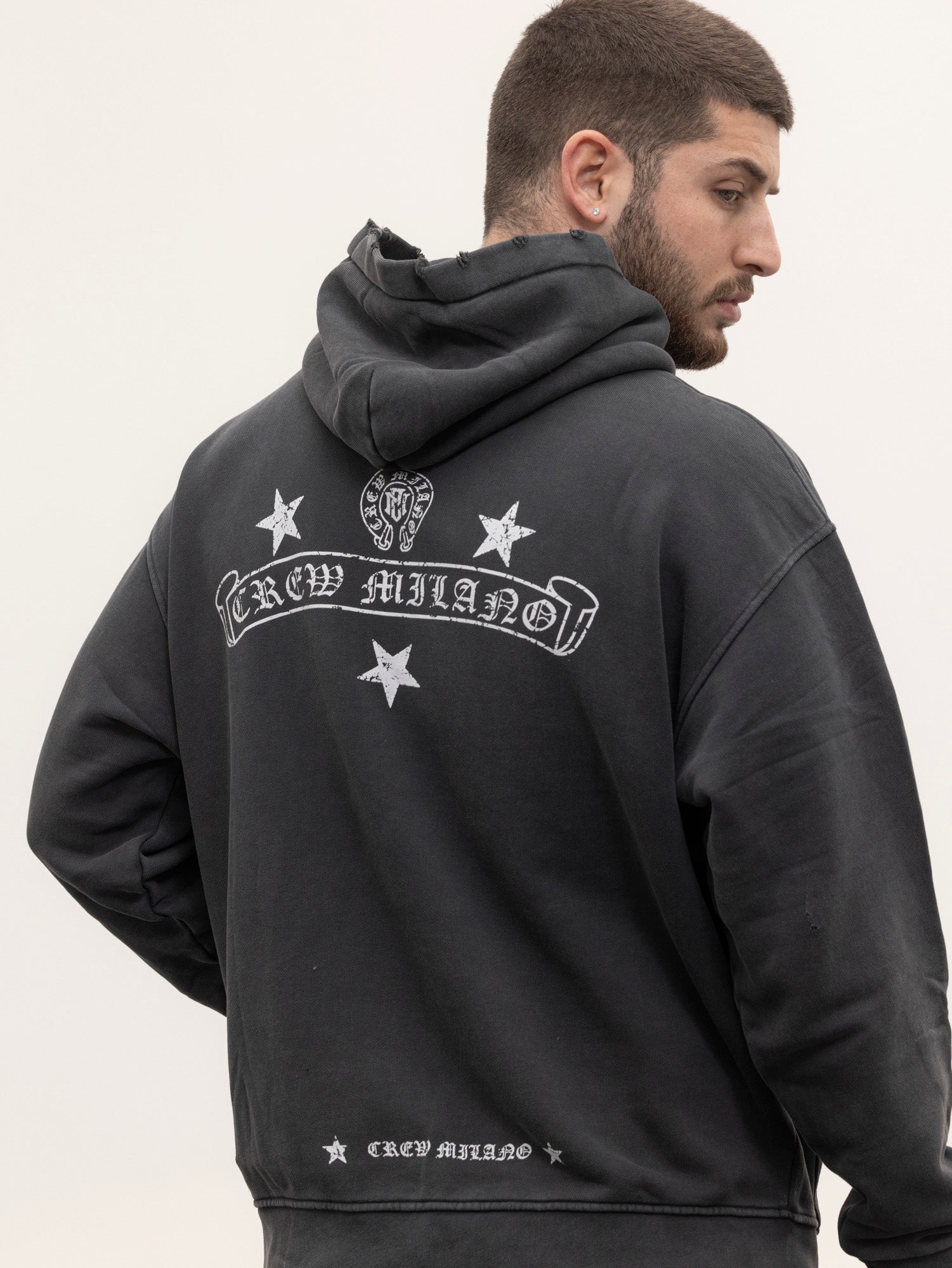 CREW MILANO Relax Logo Hoodie