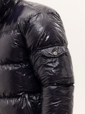 Crew Milano Shiny Coat Dark Blue