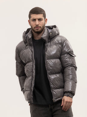 Crew Milano Shiny Coat Grey