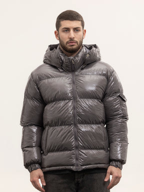 Crew Milano Shiny Coat Grey