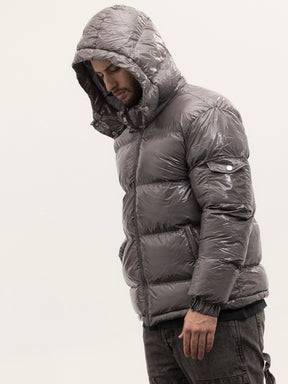 Crew Milano Shiny Coat Grey