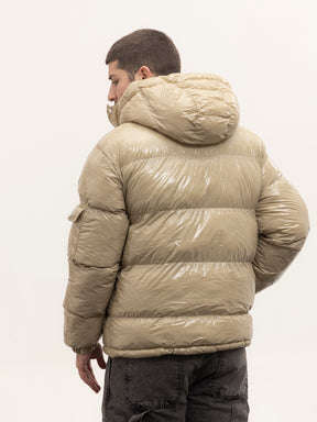 Crew Milano Shiny Coat Beige