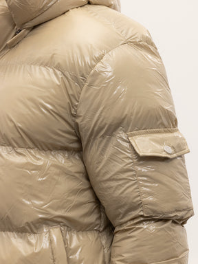 Crew Milano Shiny Coat Beige