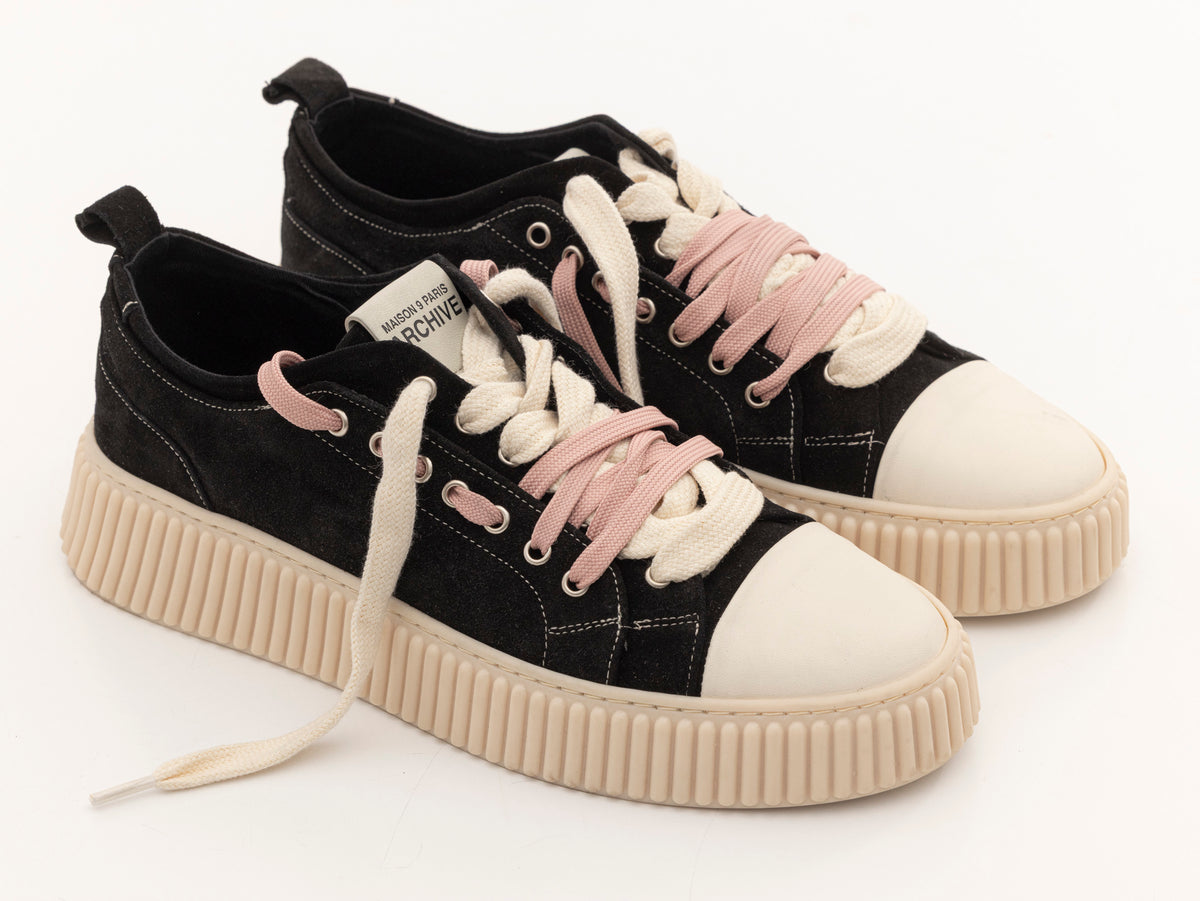 MAISON 9 PARIS Sneakers - Black Double Laces