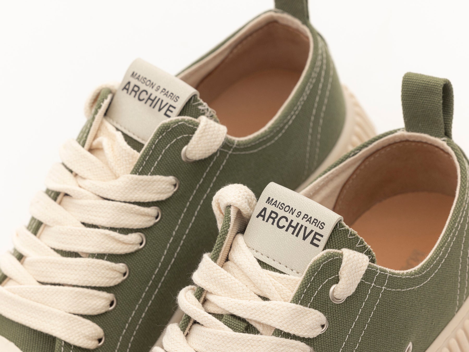 MAISON 9 PARIS Sneakers - Green Suede Leather