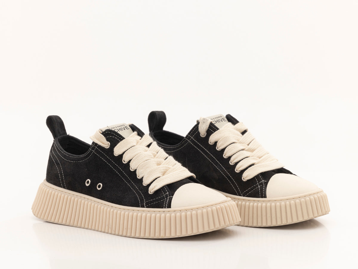 MAISON 9 PARIS Sneakers - Black Suede Leather - הזמנה מוקדמת (זמין למשלוח החל מ-14/12/25)