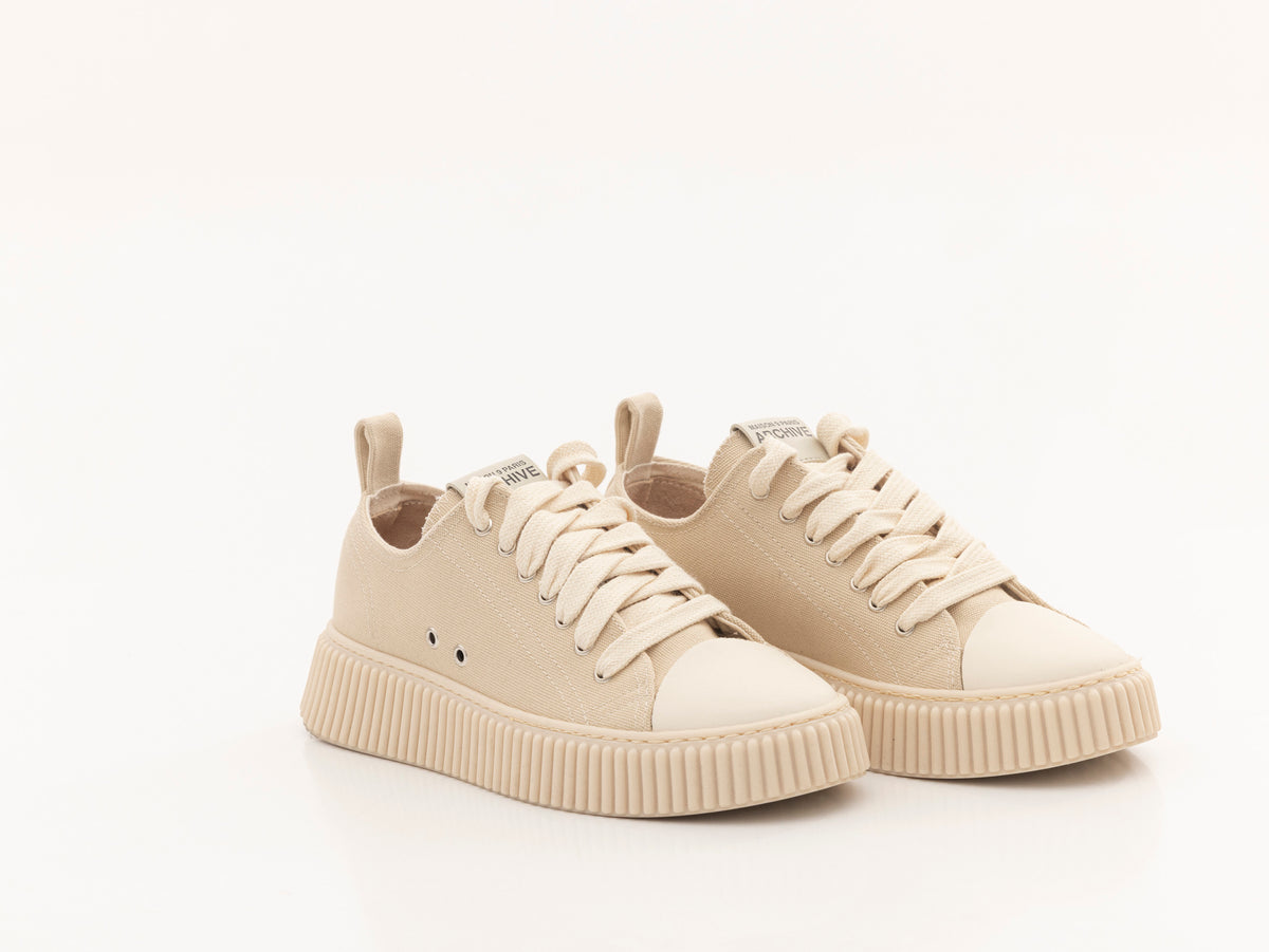 MAISON 9 PARIS Sneakers - Cream Canvas