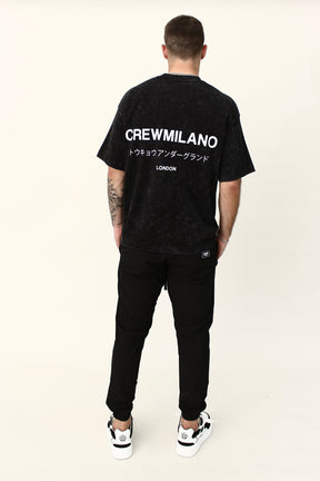 CREW Milano Underground Print Oversized T-Shirt