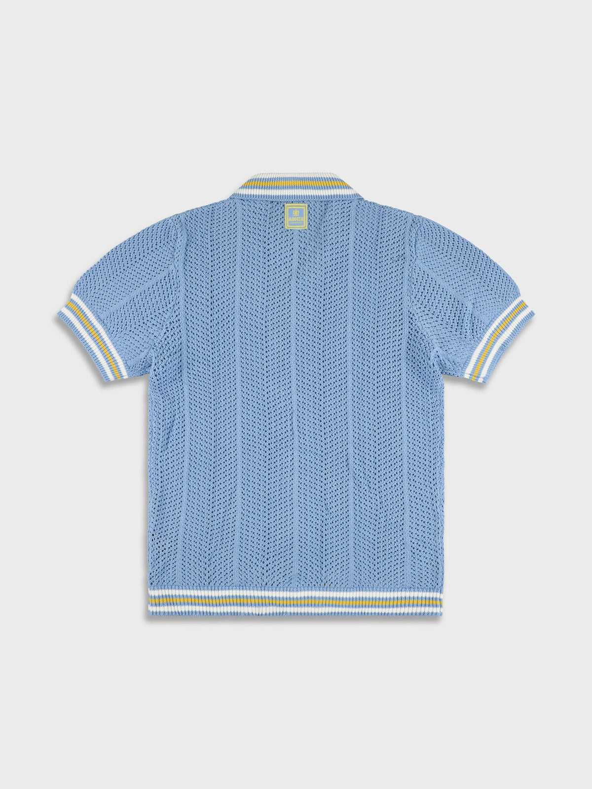 Ainker 802 Light Blue Knit Button Shirt