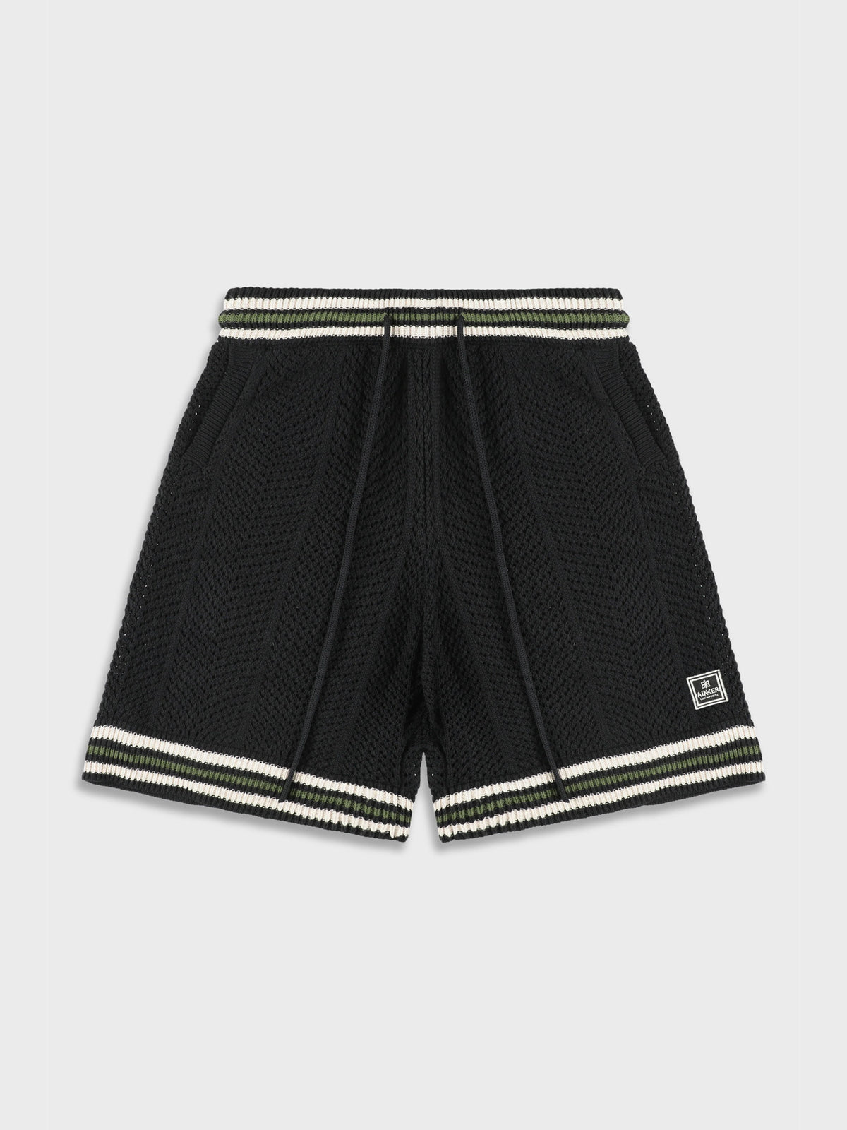 Ainker 802 Black Knit Short Pant